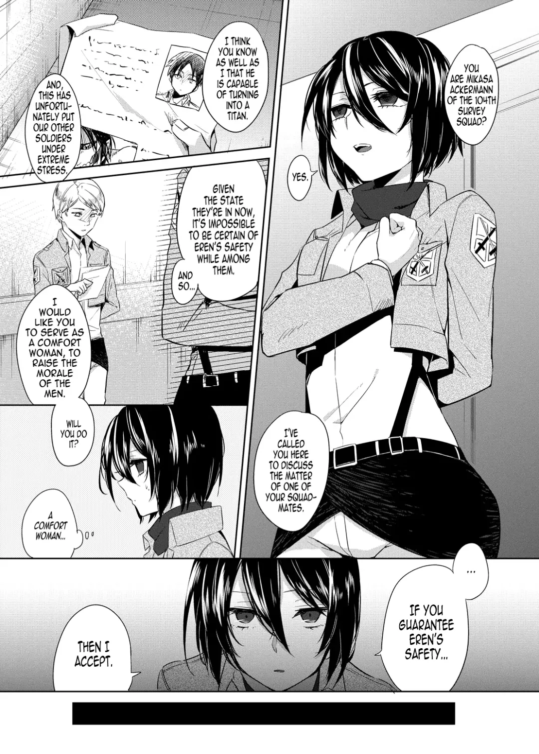 [Niimaru Yuu] Mikasa Choukyou Houkokusho | Mikasa's Training Report Fhentai - Page 3