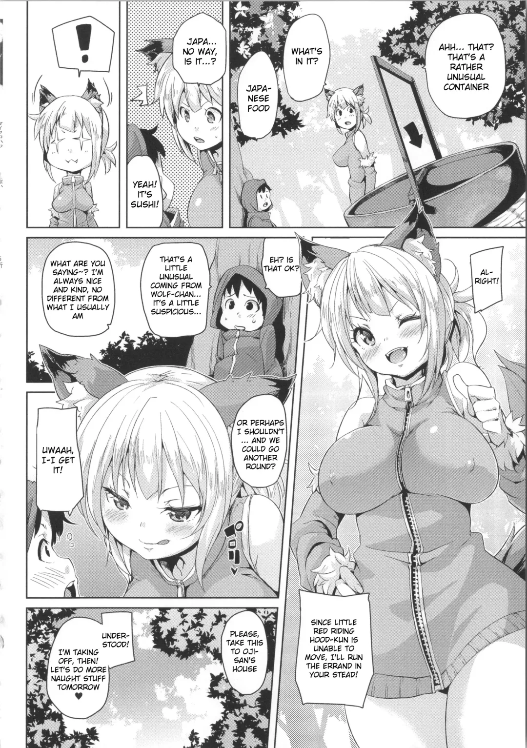 [Marui Maru] PakoPako Douwa - Ookami-chan Chou Bitch | Banging Fairy Tale - Wolf-chan is an Ultra Bitch Fhentai - Page 4