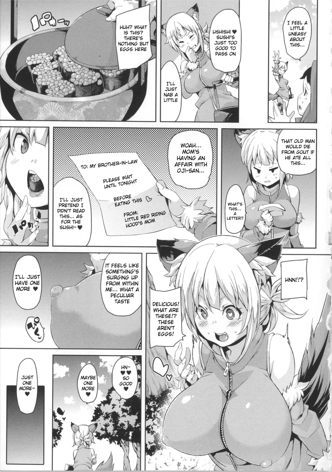 [Marui Maru] PakoPako Douwa - Ookami-chan Chou Bitch | Banging Fairy Tale - Wolf-chan is an Ultra Bitch Fhentai - Page 5
