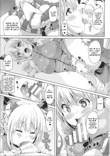 [Marui Maru] PakoPako Douwa - Ookami-chan Chou Bitch | Banging Fairy Tale - Wolf-chan is an Ultra Bitch Fhentai - Page 7
