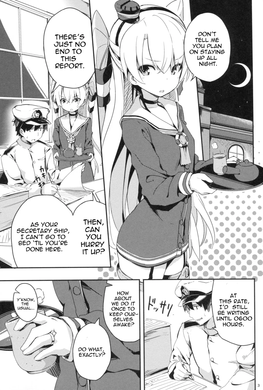 [Ogadenmon] Amatsukaze to Tetsuya de H shinagara Houkokusho Fhentai - Page 2