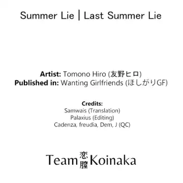 [Tomono Hiro] Summer Lie Fhentai - Page 23