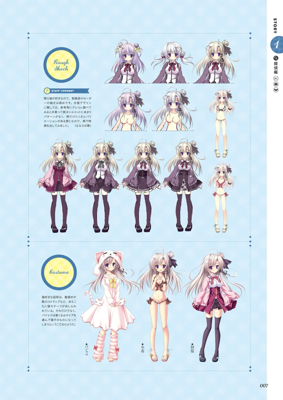 [Ayuya - Moekibara Fumitake - Nanaroba Hana] Unmei Senjou no φ Visual Fanbook Fhentai - Page 9