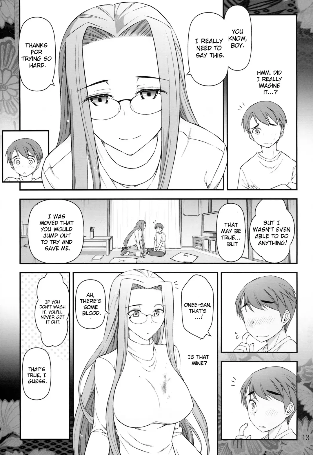 [Ohmi Takeshi] Fate/stay night Rider-san to Shounen no Nichijou | Fate/Stay Night Rider and Shounen's Daily Affection Fhentai - Page 14