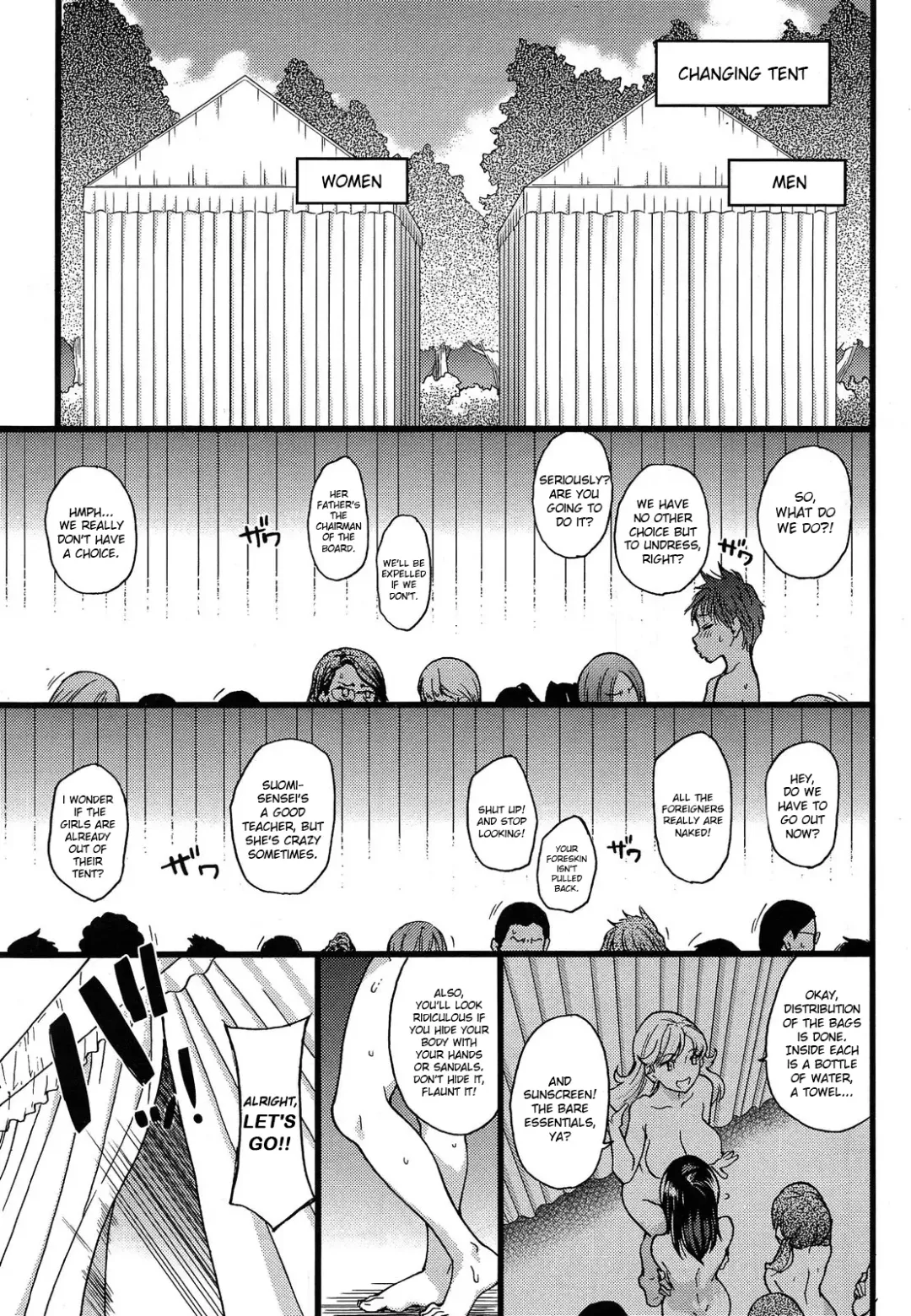 [Shiwasu No Okina] Nudist Beach ni Shuugakuryokou de!! Ch. 1-6 Fhentai - Page 8