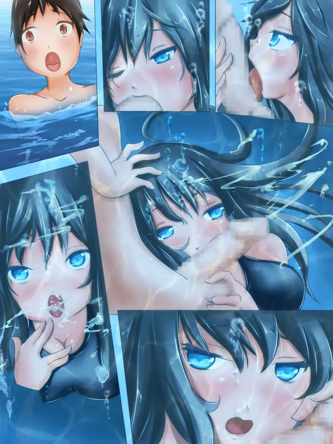 [H2o] Seisokei Bitch na Suieibu no Senpai to Chissoku Suichuu Ecchi suru Ohanashi Fhentai - Page 33