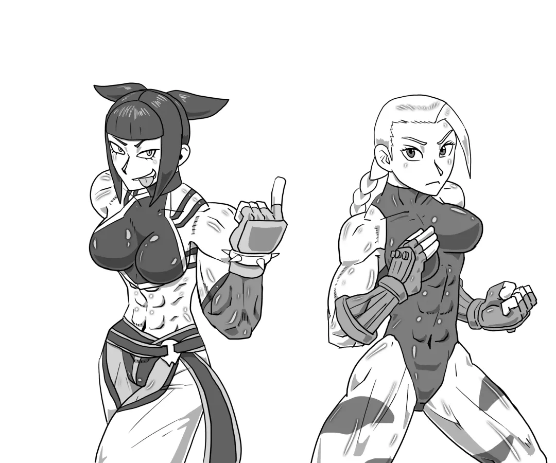 [Allesey] Cosplay battle: Juri Vs Cammy Fhentai - Page 1