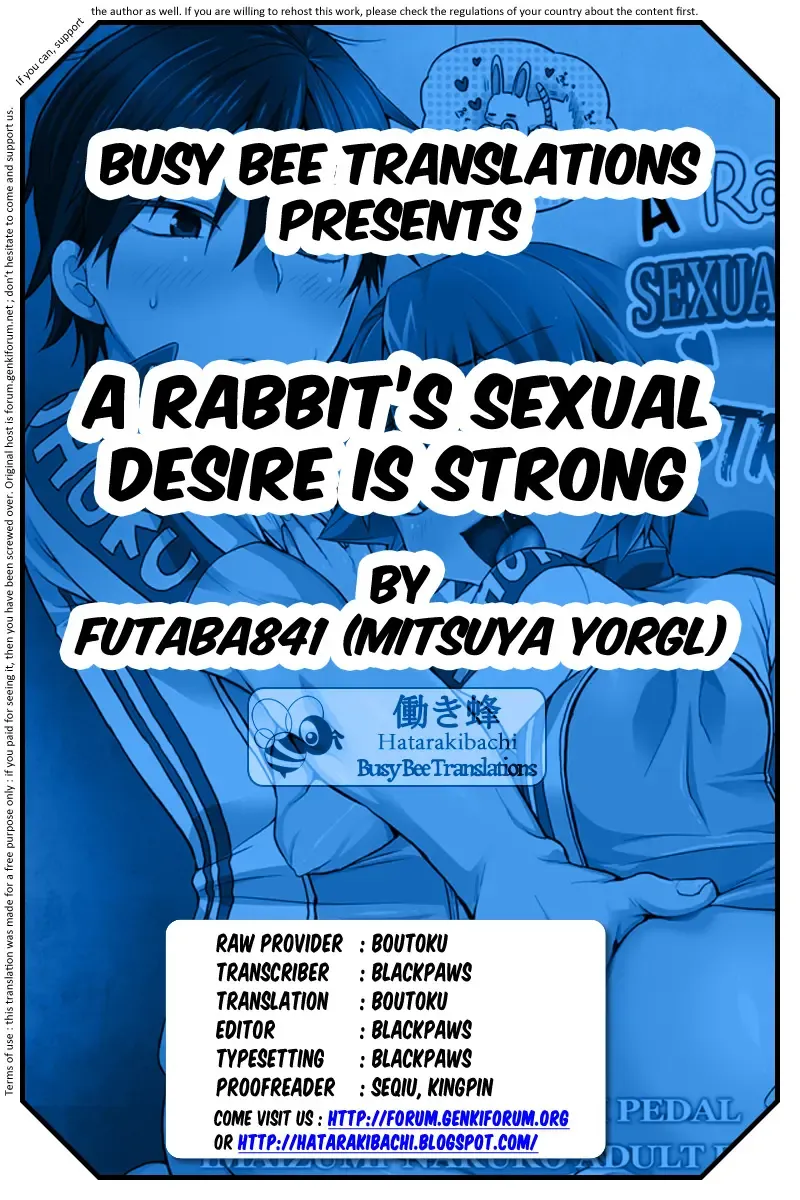 [Futaba841] Usagi wa Seiyoku ga Tsuyoi | A Rabbit's Sexual Desire is Strong (decensored) Fhentai - Page 35