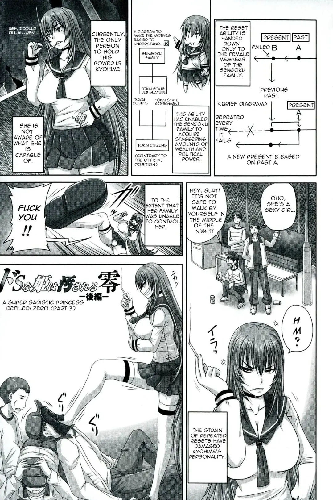 [Nozarashi Satoru] Do S na Hime wa Kegasareru Rei -Kouhen- | A Super Sadistic Princess Defiled: Zero Part 3 Fhentai - Page 1