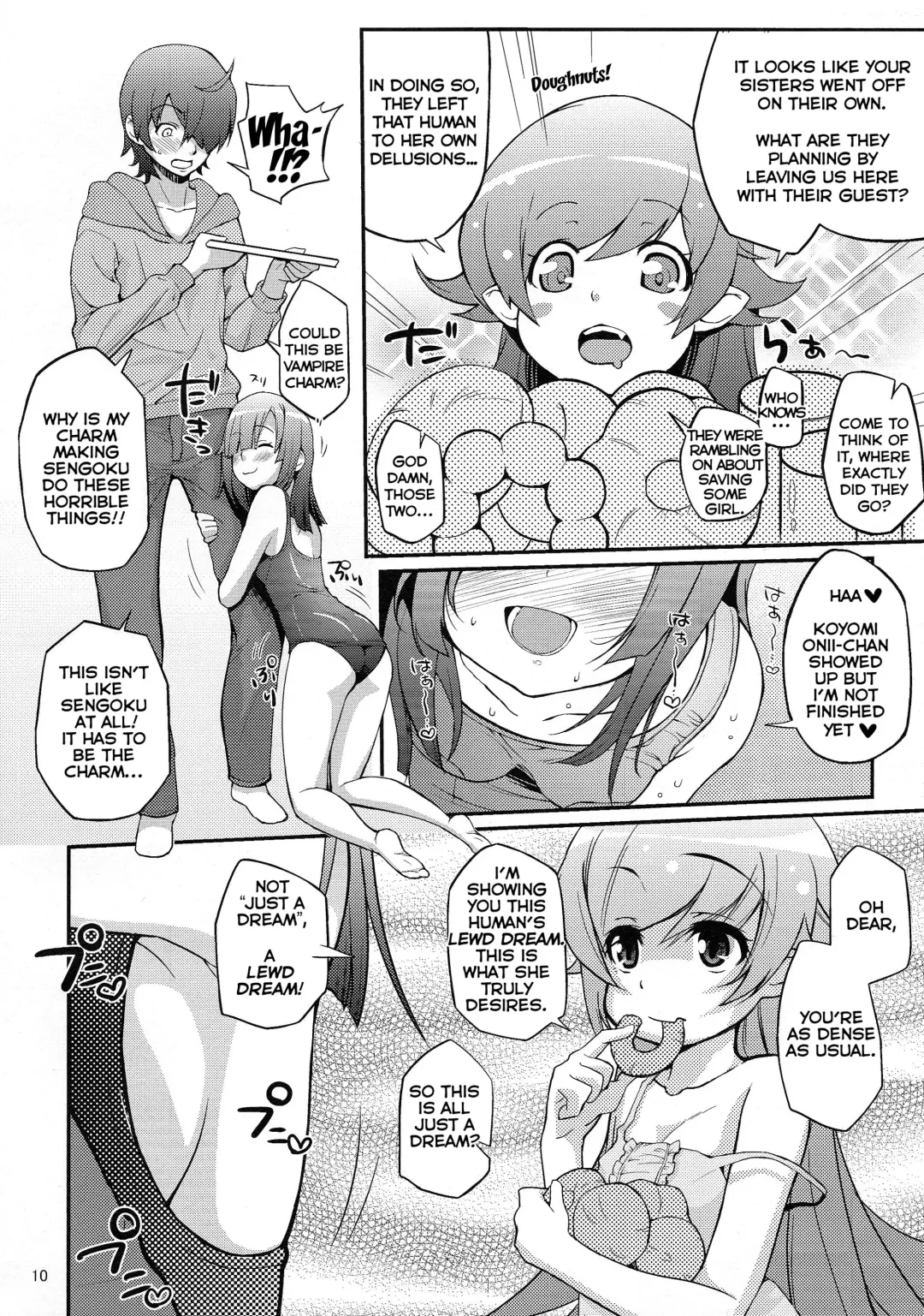 [Yakumi Benishouga] Pachimonogatari Part 3: Nadeko Slave Fhentai - Page 10