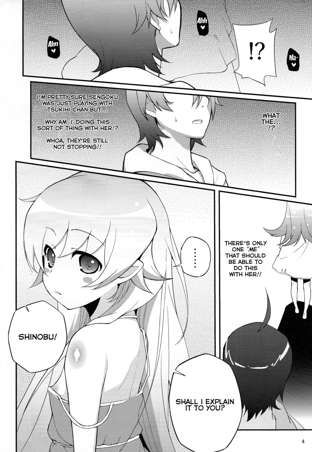 [Yakumi Benishouga] Pachimonogatari Part 3: Nadeko Slave Fhentai - Page 4