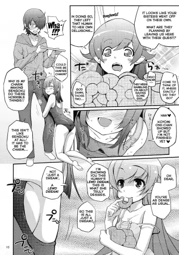 [Yakumi Benishouga] Pachimonogatari Part 3: Nadeko Slave Fhentai - Page 10