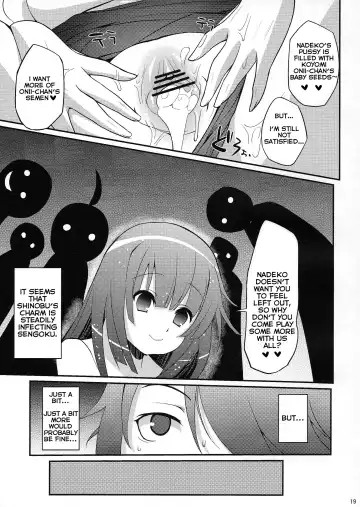 [Yakumi Benishouga] Pachimonogatari Part 3: Nadeko Slave Fhentai - Page 19
