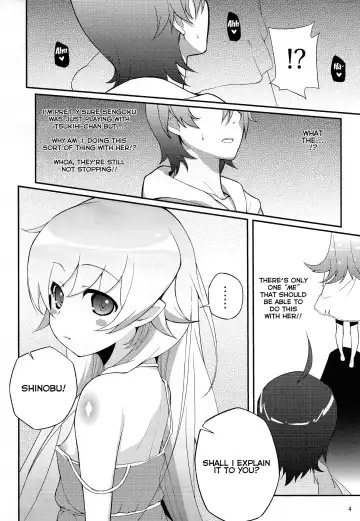 [Yakumi Benishouga] Pachimonogatari Part 3: Nadeko Slave Fhentai - Page 4