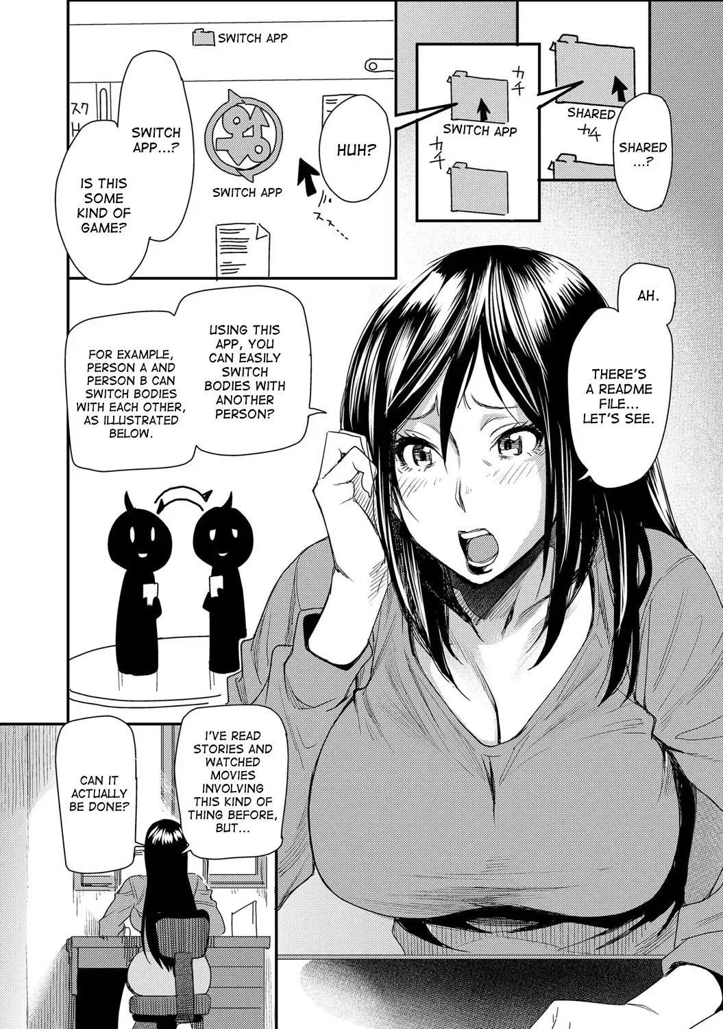 [Ooshima Ryou] Torikae Appli ver. Milf | Body Switch App ver. Milf Fhentai - Page 4