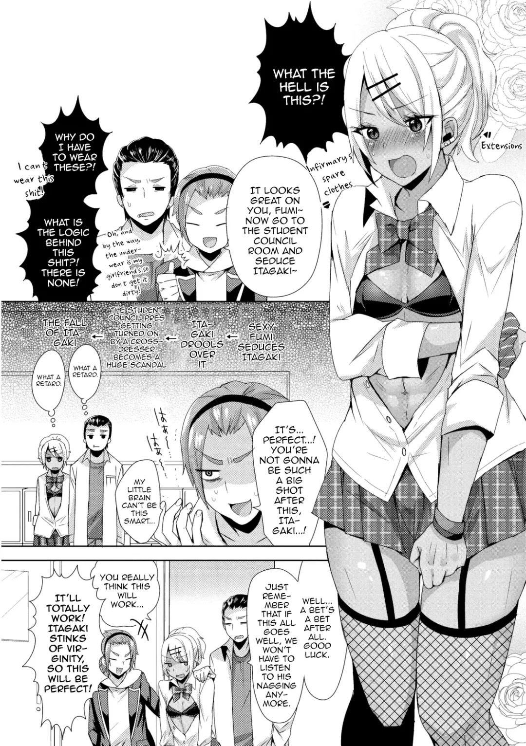 [Mogiki Hayami] Josou GalCos de Doutei Kaichou o Gyaku Rape seyo Fhentai - Page 3