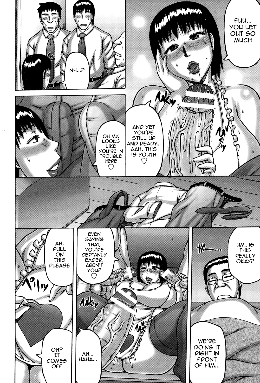 [Sakaki Utamaru] Oku-sama no Inkou Settai | A Wife's Welcoming Intercourse Fhentai - Page 8