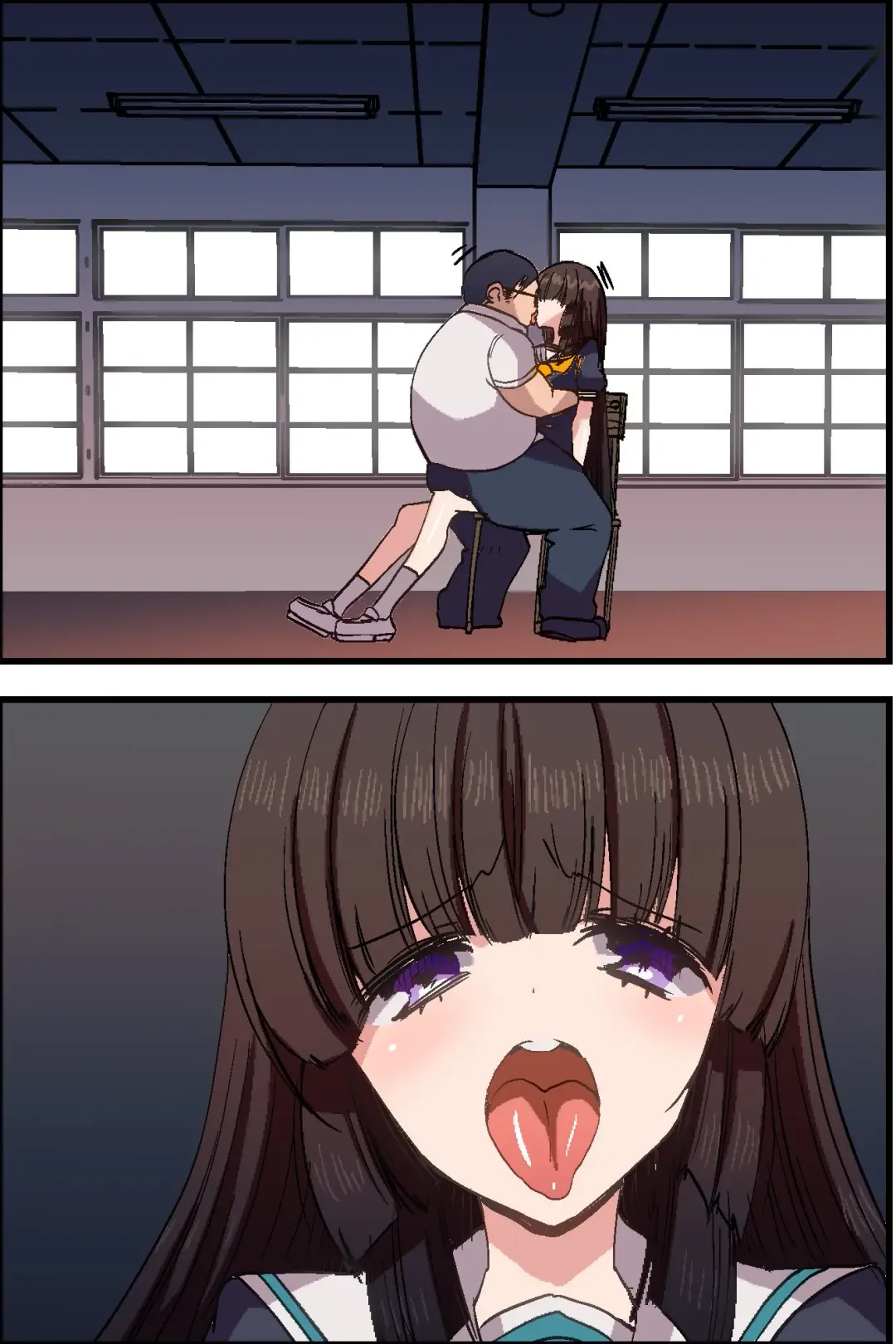 Moshimo, Kimo Kyoushi ga Ayatsuri Shikibou o Tsukatte Suisou Gakubu no Joshi Seito o Saimin Sousa de Kyousei Houshi Meirei Shite Osouji Fella Sasetari Hatsujou Sasete Renzoku Sounyuu Shichattara Fhentai - Page 80