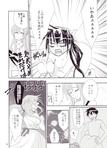 [Siratama Nikukyuu] Kirito-kun no Shiroku Betatsuku nani ka Fhentai - Page 23