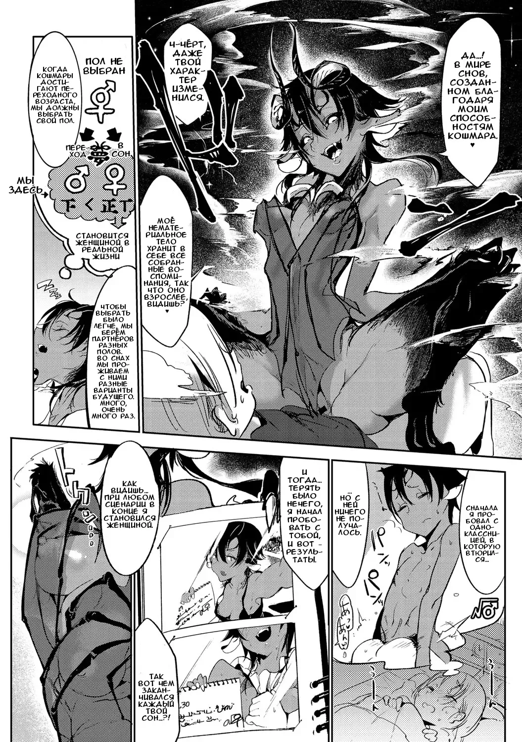[Z-ton] Nightmare√♀ | Кошмар√♀ Fhentai - Page 10