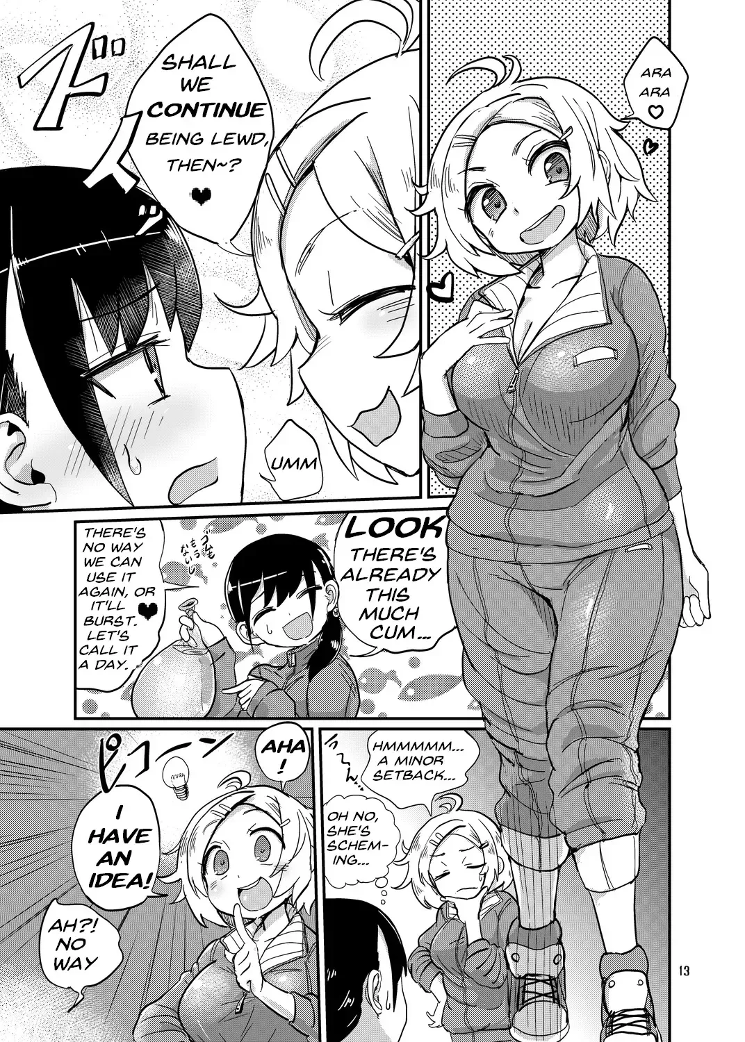 [Magifuro Konnyaku] Futanari JC no Nichijou | Futanari Daily Life Fhentai - Page 13