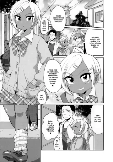 [Urakuso] Namaiki Gal Danshi. | Cheeky Gyaru-boy. Fhentai - Page 2
