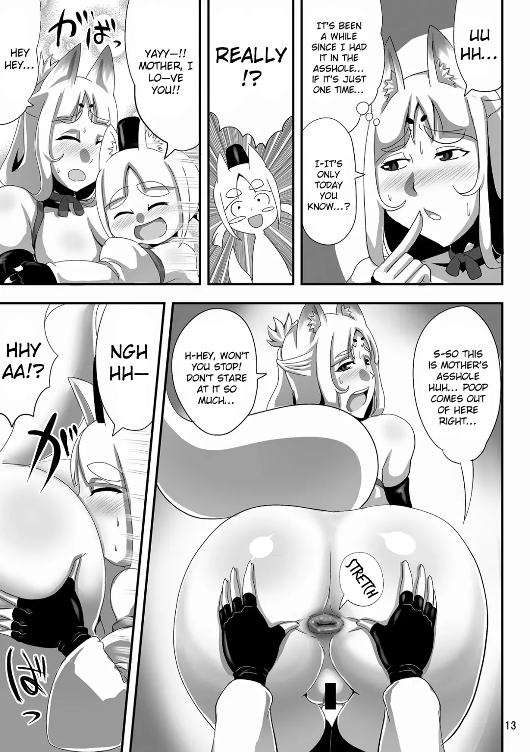[Naniwadou Matatabi] Kitsune no Haha. | Fox Mother. Fhentai - Page 12