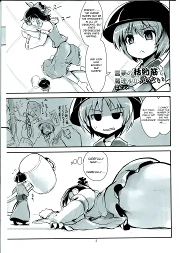 Read [Abzome] Reimu no Katsuyakukin de Marisa ga Abunai - Fhentai