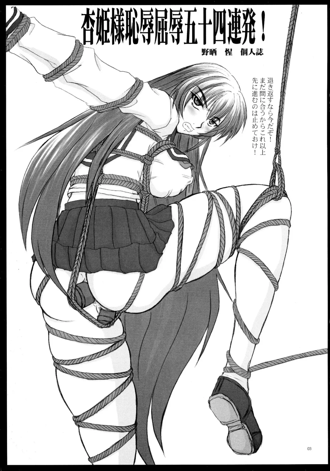 [Nozarashi Satoru] Kyouhime-sama Chijoku Kutsujoku Gojuuyon Renpatsu! Fhentai - Page 3