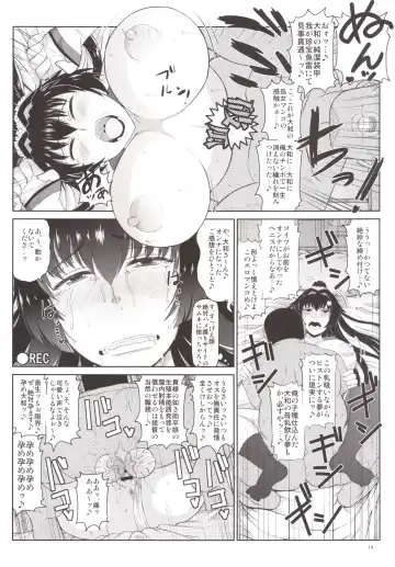 [Deep Valley] Senkan Yamato Shikyuu Kouryaku Sakusen Kimoota Teitoku no Osuniku Shuhou de Seishi Tekkoudan Danchaku Cut-in♪ Yamato-san to Idenshi Jikakeawasete Kawaii Baby o Kenzou Shiyou! Hon. Fhentai - Page 15