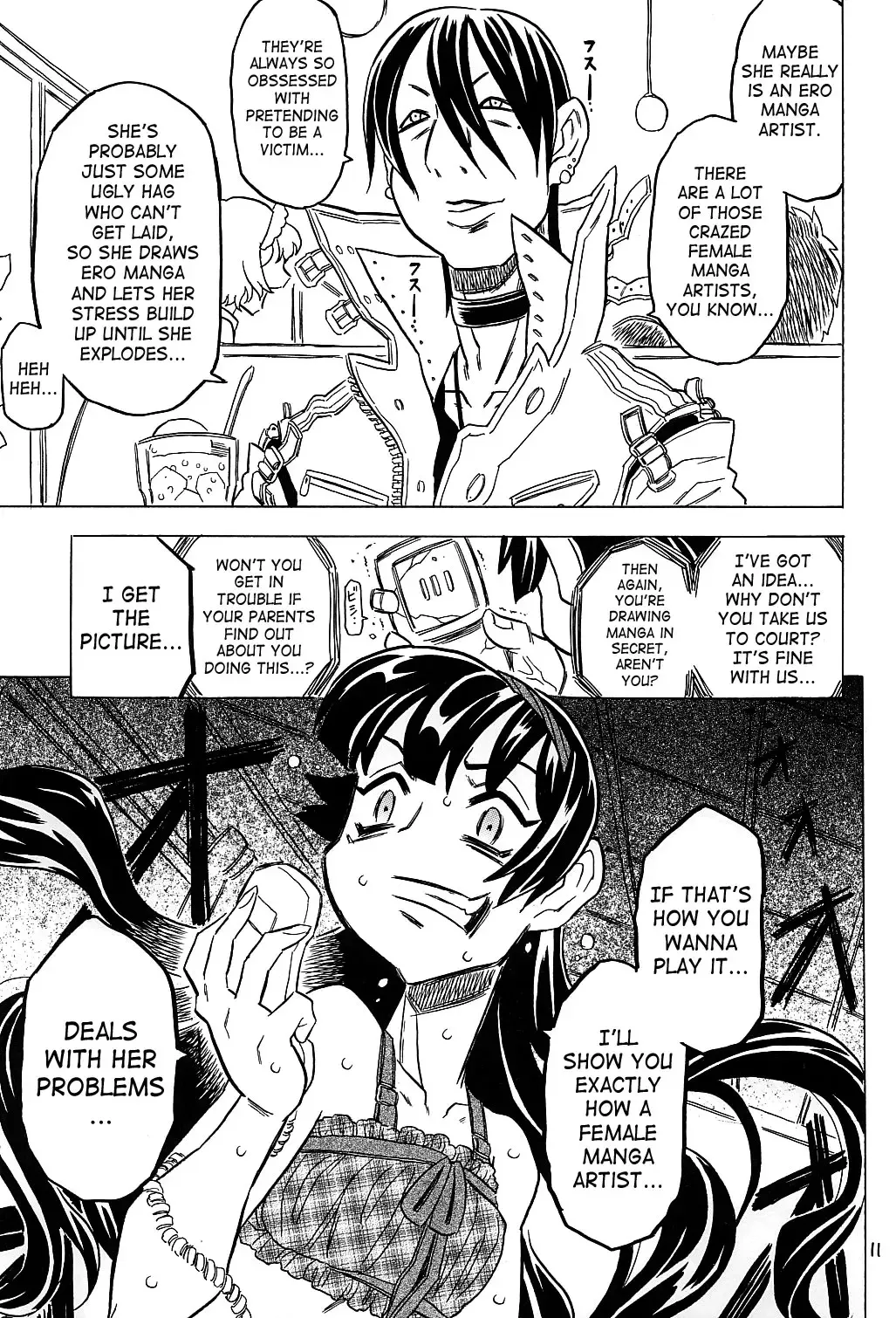 [Gorgeous Takarada] Aku made Pakuru to Yuu no nara Onna Ero Mangaka ni wa Onna Ero Mangaka no Kata no Tsukekata ga Arimasu | Female Ero Manga Artist Scorned Fhentai - Page 10