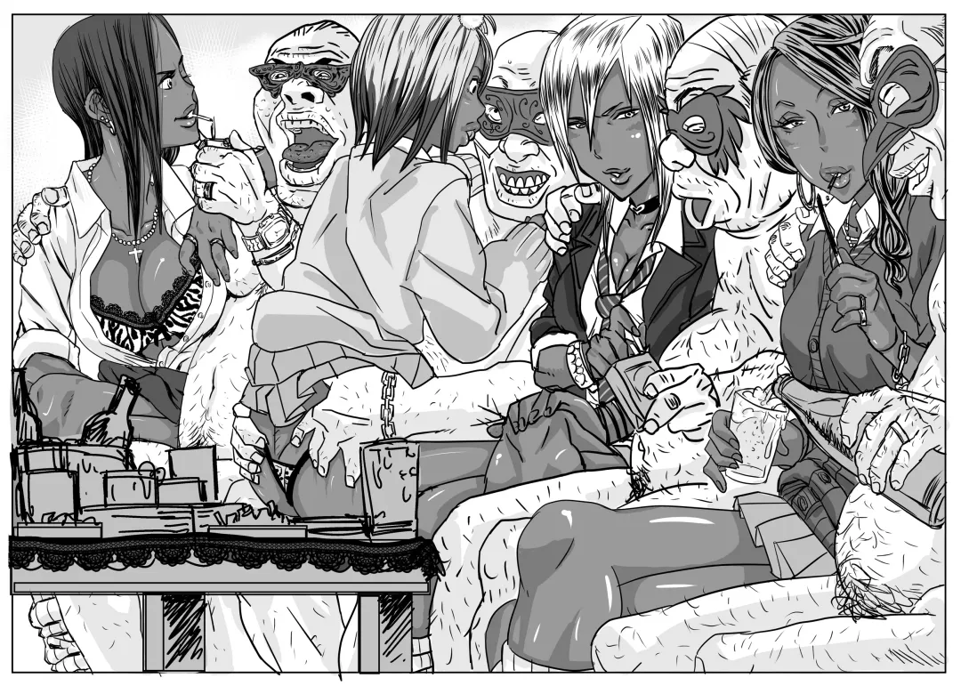 Cho ~Namaiki na Kuro Gal JK to Pakoritai Kimo Oyaji-tachi Fhentai - Page 100