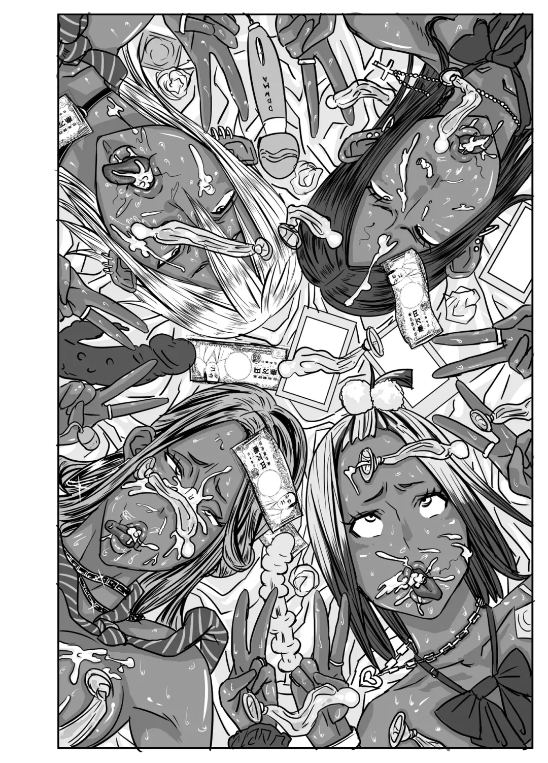 Cho ~Namaiki na Kuro Gal JK to Pakoritai Kimo Oyaji-tachi Fhentai - Page 106