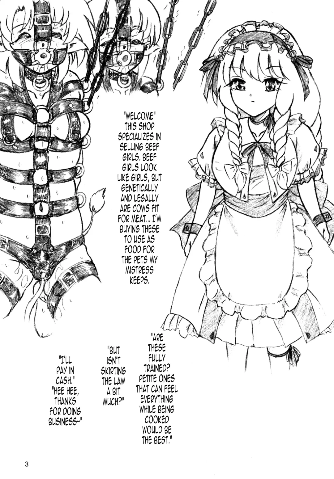[Sumomo Ex] Gyuuniku Shoujo to Esagakari to Ojou-sama | Beef Girls and the Feed Supervisor and the Young Lady Fhentai - Page 2