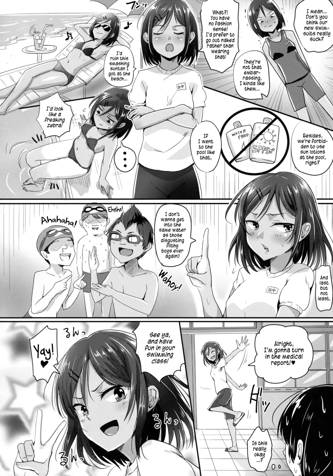 [Guglielmo] Zenra de Suiei no Jugyou! | Naked Swimming Class!! Fhentai - Page 3