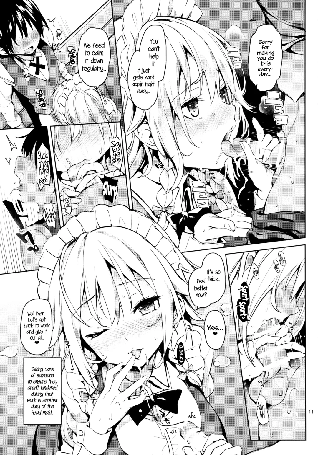 [Michiking] Shasei Kanri Shite Kudasai Sakuya-san! | Take Care of My Ejaculations Please, Sakuya-san! Fhentai - Page 10
