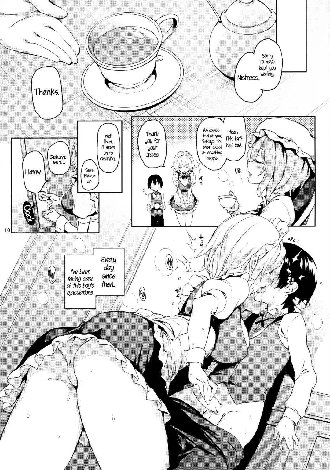 [Michiking] Shasei Kanri Shite Kudasai Sakuya-san! | Take Care of My Ejaculations Please, Sakuya-san! (decensored) Fhentai - Page 9