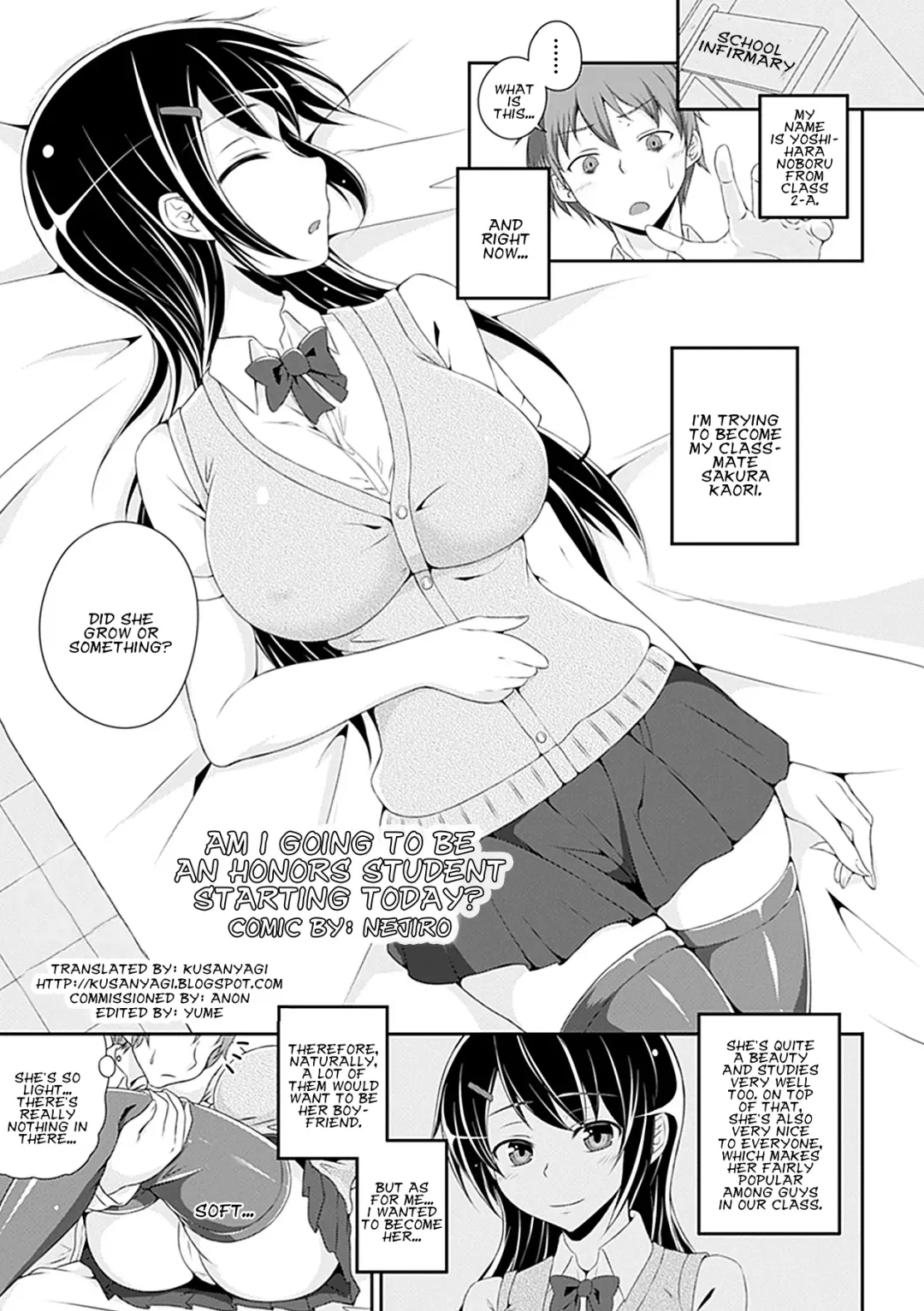 [Nejiro] Kyou kara Yuutousei | Am I Going To Be An Honors Student Starting Today? Fhentai - Page 1