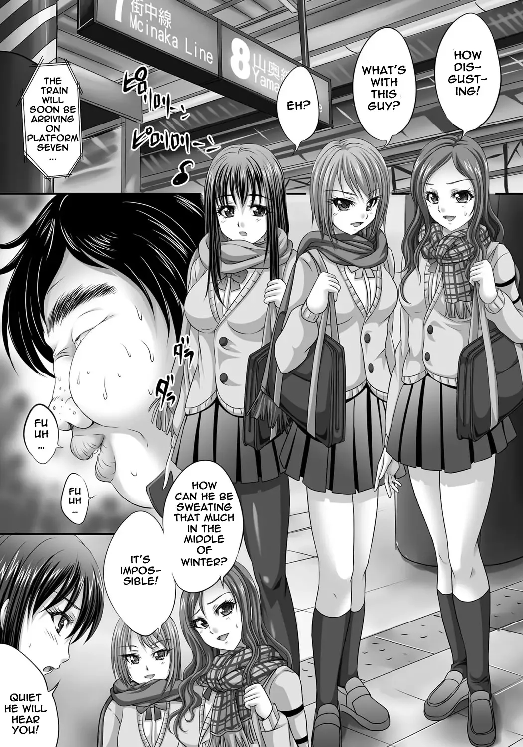 [Nao Takami] Busamen ga Tsuukin Densha no Jikan o Tomete JK ni xx Fhentai - Page 1