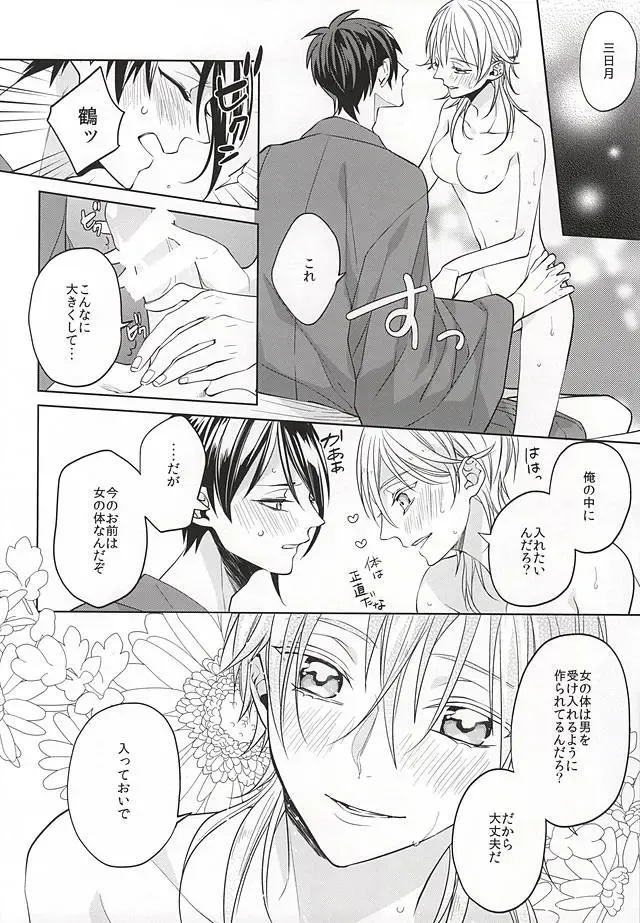 [Kanan] Tsurumaru Kuninaga ga Teirego ni Nyotaika Shiteshimatta Hon Fhentai - Page 15