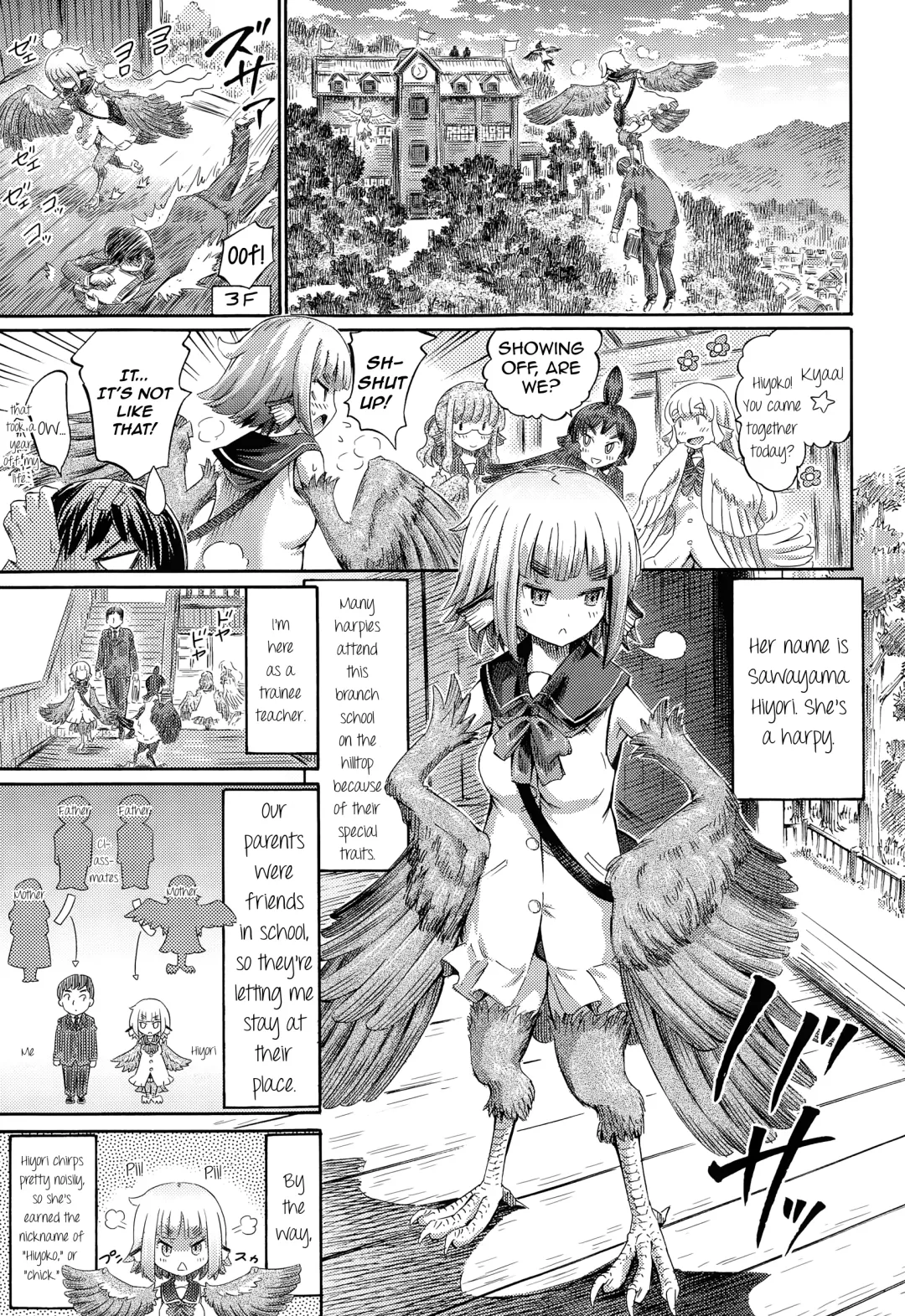 [Horitomo] Harpy no Manabiya ~Kashimashi Class~ | Harpy School ~Noisy Class~ Fhentai - Page 3