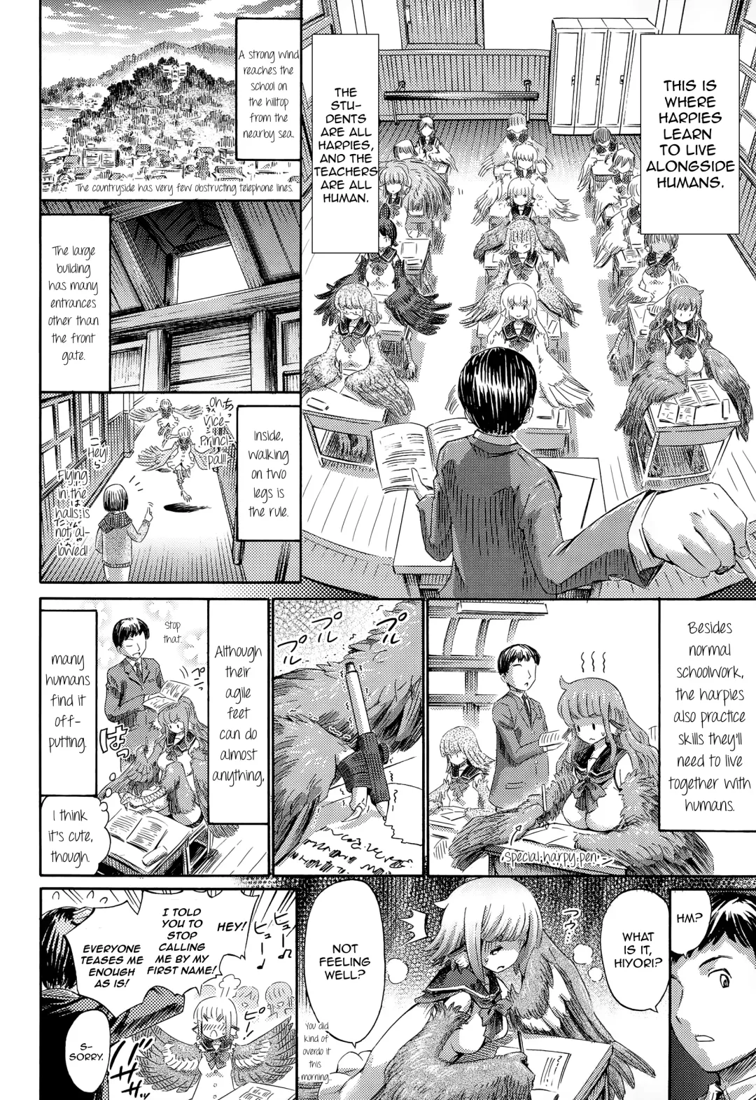 [Horitomo] Harpy no Manabiya ~Kashimashi Class~ | Harpy School ~Noisy Class~ Fhentai - Page 4