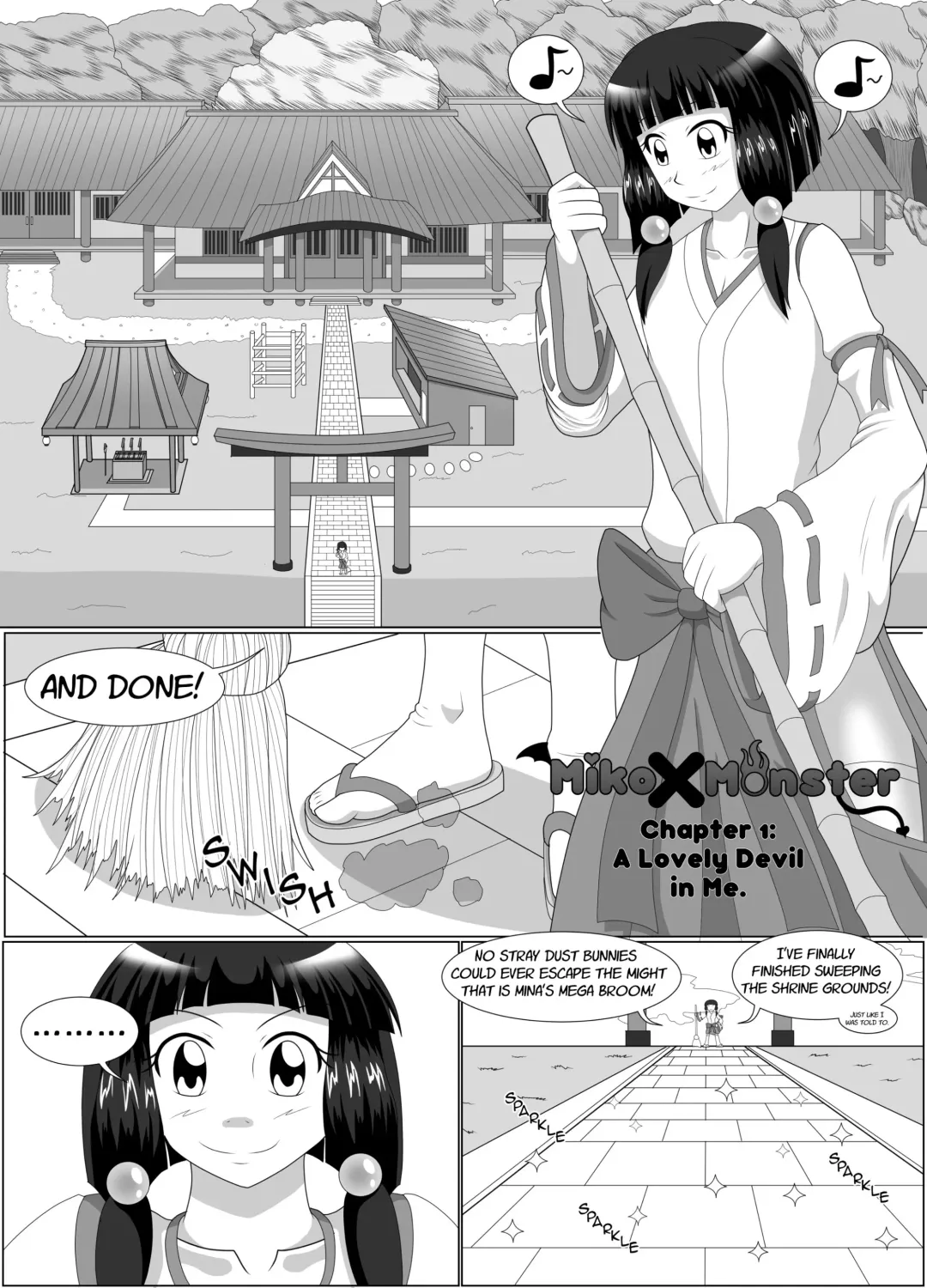 [Oxdaman] MikoXMonster_Chapter1_A_Lovely_Devil_in_Me Fhentai - Page 4