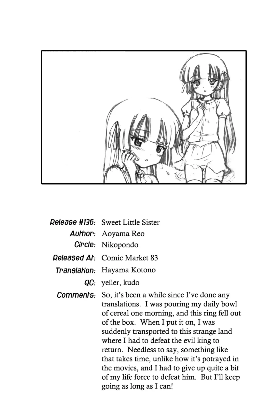 [Aoyama Reo] Sweet Little Sister Fhentai - Page 34