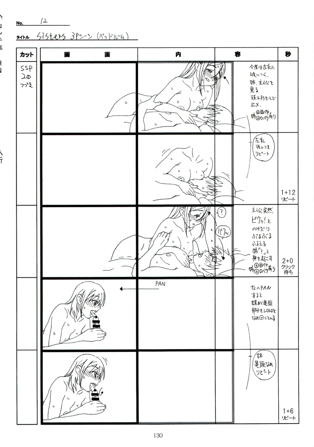 [Taki Minashika] SISTERS -Natsu no Saigo no Hi- H Scene All Part Storyboard Fhentai - Page 130