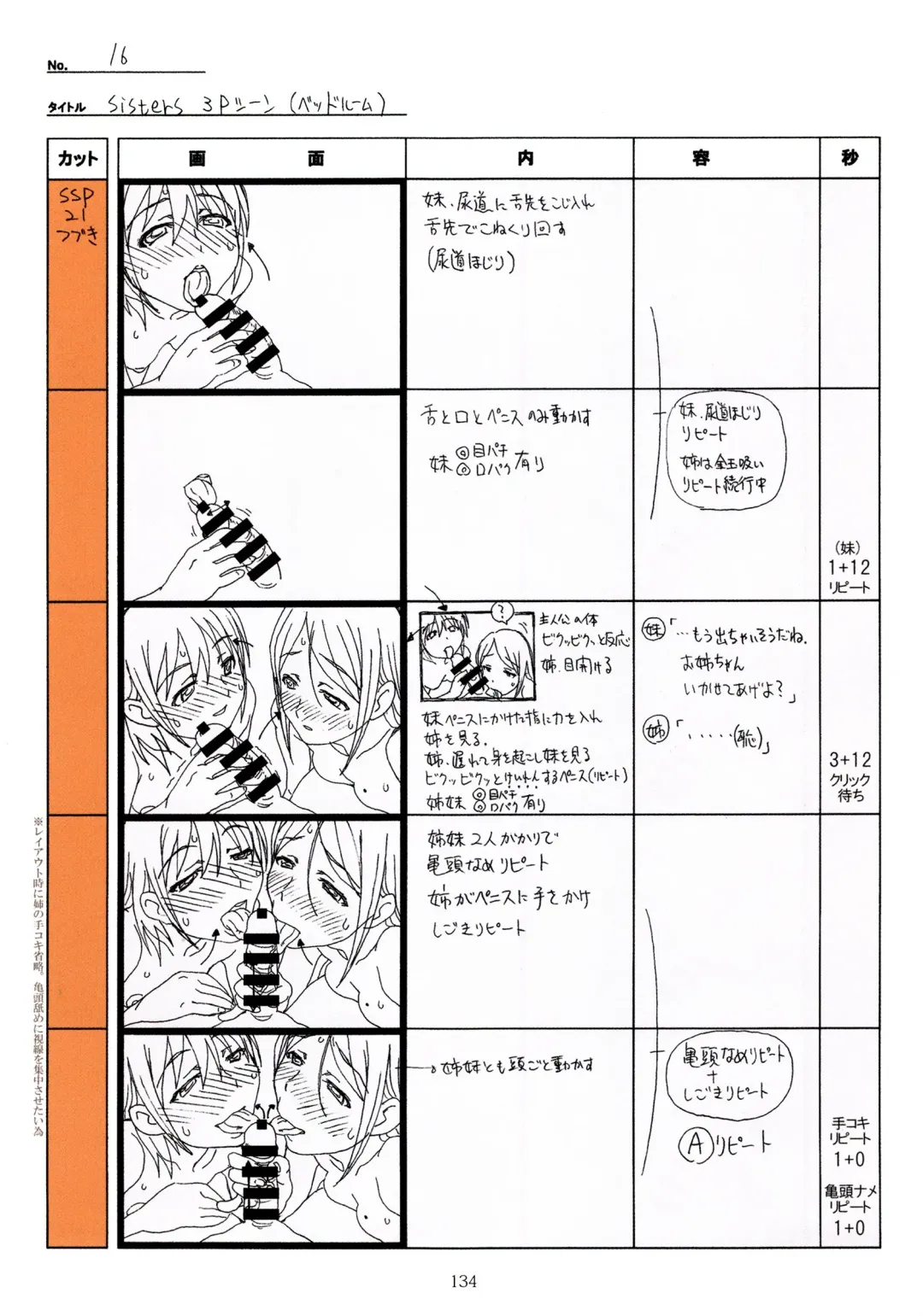 [Taki Minashika] SISTERS -Natsu no Saigo no Hi- H Scene All Part Storyboard Fhentai - Page 134