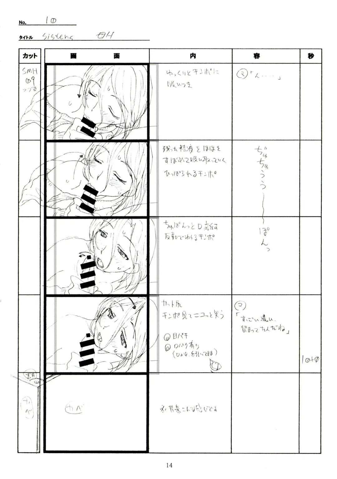 [Taki Minashika] SISTERS -Natsu no Saigo no Hi- H Scene All Part Storyboard Fhentai - Page 14