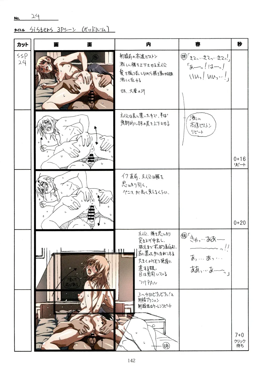 [Taki Minashika] SISTERS -Natsu no Saigo no Hi- H Scene All Part Storyboard Fhentai - Page 142