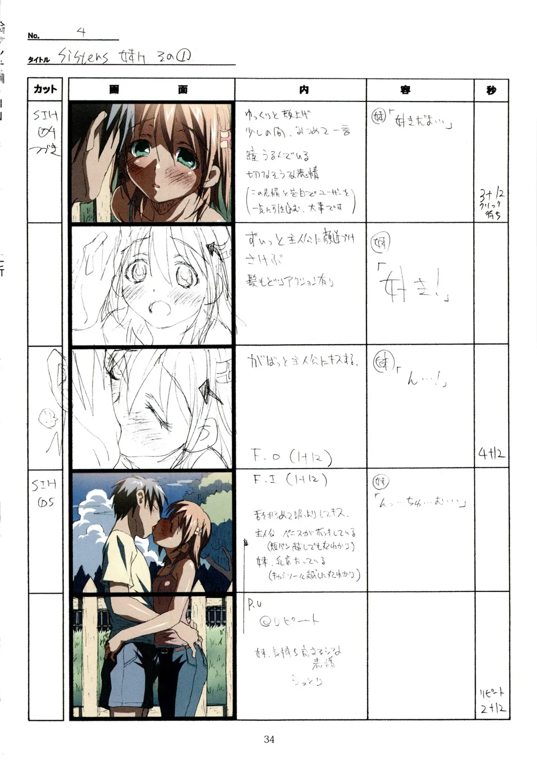 [Taki Minashika] SISTERS -Natsu no Saigo no Hi- H Scene All Part Storyboard Fhentai - Page 34