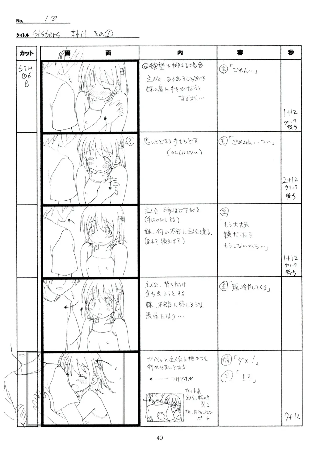 [Taki Minashika] SISTERS -Natsu no Saigo no Hi- H Scene All Part Storyboard Fhentai - Page 40